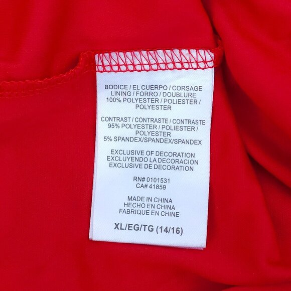 Jojo's closet nickelodeon Sequin Santa Dress Juniors XL 14-16 Mrs. Claus - Picture 4 of 8